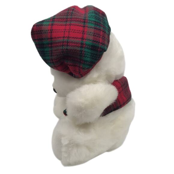 Vintage Jingle Bell Jr Hand Puppet Plush 12'' Christmas White Cap Vest Broadway - Picture 4 of 11